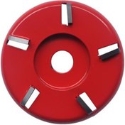 Resim Mufunye Tungsten Steel Ahşap Oyma Diski, 5 Dişli Yaylı Tip, 16mm İç Çap, Kırmızı, Güvenli Kullanım, 90mm Dış Çap 