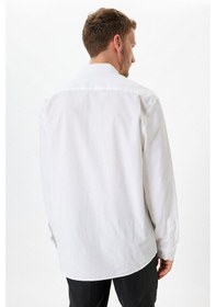 Resim Koton Uzun Kollu Pamuklu Slim Fit Gömlek Beyaz 