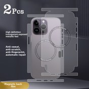 Resim 2 adet for iphone 16 Pro Max için Şeffaf Manyetik Arka Film Seti - Yüksek Çözünürlüklü, Teri Önleyici, Çizikleri Önleyici, Otomatik Tamir, for iPhone 15 Pro Max, for iPhone 16 Pro, for iPhone 15 Plus, for iPhone 16 Plus için Esnek Termoplastik Poliüretan Arka Kapak, Basit Araçlarla Kolay Kurulum, Kabarcıklar Yok, 24 Saatte Otomatik Kabarcık Giderme, for iPhone Koruma İçin | Şık Arka Kapak | Esnek Arka Kapak, for iPhone Aksesuarları İçin 
