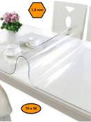 Resim MRT PLASTİK 1,2 mm PVC MASA ÖRTÜSÜ, ŞEFFAF MASA KAPLAMASI, 70x90 