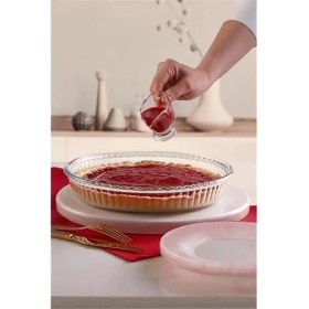 Resim AyrStore Borcam Küçük Boy Yuvarlak Tepsi 