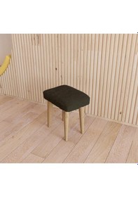 Resim Fahrettin Küçük Montessori Çocuk Taburesi Çocuk Sandalyesi Çocuk Oturağı Ahşap Tabure Puf Oturak Siyah 