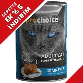 Resim Pro Choice Fish Sardalya ve Hamsili Tahılsız Kedi Konservesi 400 Gr 