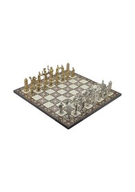 Resim Gifthome Metal Satranç Takımı - Seti Battal yunan parlak Kat 