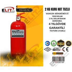 Resim 2 Kg Kuru Kimyevi Tozlu Araçlar İçin Yangın Söndrücü 