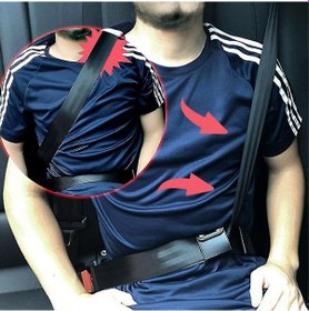 Resim Gajeena 2 Adet Otomobil Güven Kemer Konumlandırıcı Regülatörü - Boyun Ve Omuz Koruyucu Kilitli Klip, Siyah, Yüksek Kaliteli Pu 