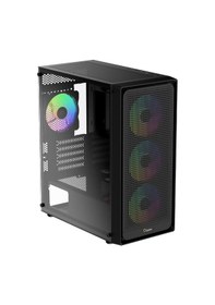 Resim Gamma C50 Siyah Argb Tempered Glass Gamma P650 650w 80+ White Usb 3.0 Matx Mini Tower Kasa 
