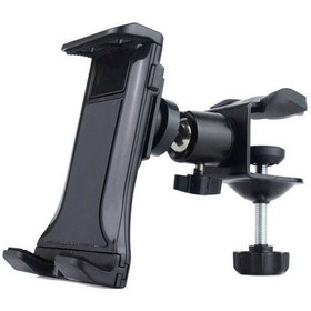 Resim Masa Tablet Telefon Tutucu Sıkıştırmalı Ayarlanır Tutucu 095-Siyah 