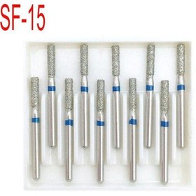 Resim 10 Adet/kutu Diş Elmas Burs Matkap Dia-burs Yüksek Hızlı El Aleti Orta 1.6mm Diş Hekimi Araçları Diş Hekimliği Laboratuvarı Sf-15 