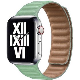 Resim Tuva Teknoloji Watch 38mm Uyumlu Krd-34 Deri Kordon-açık Yeşil 