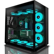 Resim Amanson Atx Mid Tower Çift Temperli Camlı Oyun Bilgisayarı Kasası H9 