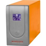 Resim Makelsan Lion 2200VA LCD Ekran 2x9Ah 4-8Dk Line Interactive UPS MU02200L11MP005 
