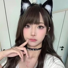 Resim Kedi Tilki Suni Kürk Kulaklar Baş Bandı - Sevimli Cadılar Bayramı Kostümü Aksesuarı, El Yapımı Hayvan Tüylü Kulaklar Saç Halkası, Cadılar Bayramı Kostümü, Oynak Tasarım, Yumuşak Dokulu 