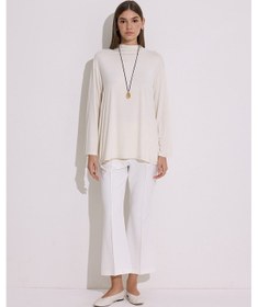 Resim Manuka Dökümlü Uzun Kol Bluz İnci İnci 