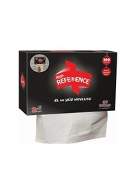 Resim Reference El Yüz Havlusu 2 Katlı 100'lü X 24 Paket Siyah 