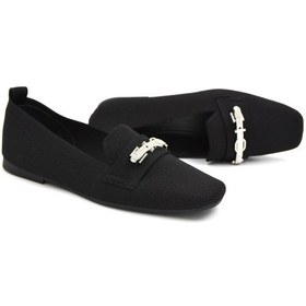 Resim Kindep Triko Günlük Kadın Babet Siyah Siyah 