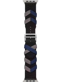 Resim Watch 7 45mm Uyumlu Clo- Krd-97 Sarmal Örgü Tasarımlı Kordon-kırmızı 