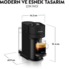 Resim Nespresso Vertuo Next Kahve Makinesi, Mat Siyah 