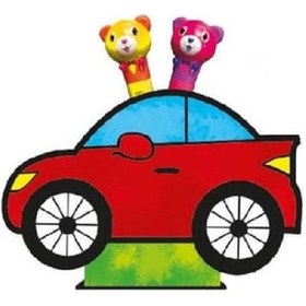 Resim Vıp Kalite Maket Ahşap Kalemlik Ahşap Kumbara Seti 6 Akrilik Boya Seti Ahşap Arabalı Kalemlik 