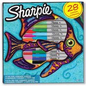 Resim Sharpie Markör Permanent Fine 28 Li Balık 2061125 