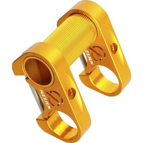 Resim Teltree 25.4mm Alüminyum Bisiklet Gidon Aparatı - Katlanır Ve Ayarlanabilir Çift Gidon Tasarımı, Sp8 Modifikasyonu İçin Altın 
