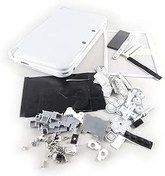 Resim Beyaz 3DSXL DIY Konut Kılıf Kabukları Tam Set Değiştirme, 3DS XL/LL 3DSLL El Oyun Konsolları, Yeni Özelleştirilmiş Komple Dış Muhafaza Muhafaza Kapağı w/Düğmeler/Vidalar/Pedler/Fişler 