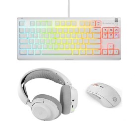 Resim SteelSeries Steelserıes Profesyonel Gaming Kablosuz Klavye Mouse Kulaklık Seti 