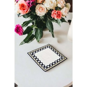 Resim 2'li Sunum Peçetesi | Sunum Peçetesi | Kahve Yanı Peçetesi | Bardak Altığı 