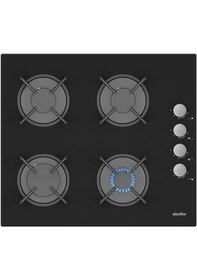 Resim Simfer 10 Fonksiyon Airfry Siyah Dijital 3'lü Ankastre Set(8215 Fırın + 3500 Ocak + 8738 Davlumbaz) 
