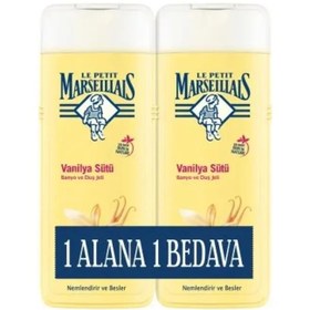 Resim Le Petit Marseillais Duş Jeli Beyaz Vanilya Sütü 400 ml - 2 Adet 