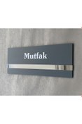 Resim Yönline Soft Seri Minimal Pleksi Kendinden Yapışkanlı Mutfak Kapı Isimliği 