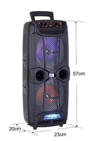 Resim TG Taşınabilir Bluetooth hoparlör Uzaktan Kumandalı Ve Mikrofonlu Karaoke Bluetooth Hoparlörü bass 