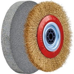 Resim Einhell Taş Motoru TC-BG 150 B (maks. 350 W, Ø150 mm taşlama diski, kıvılcım koruması, şekil düzeltme ve bileme işlemleri için uygun, K36 kalın taşlama diski ve tel fırça diski dâhil) 