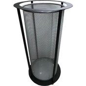 Resim Arı Metal Fileli Paslanmaz Şemsiyelik Siyah Gümüş 