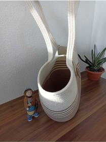 Resim Naspar Plaj Çantası / El Yapımı Kol Çantası / Omuz Çantası 