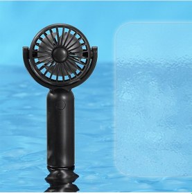 Resim Sevimli Taşınabilir El Tipi Vantilatör, Küçük Elektrikli Vantilatör Siyah, 