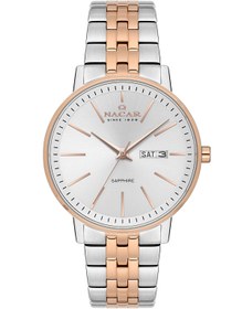 Resim Nacar SAFİR CAM KLASİK GÜMÜŞ - ROSE ERKEK KOL SAATİ NC34-29B685-ESRM 