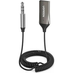 Resim Ugreen Mikrofonlu 3.5mm Aux Bluetooth 5.0 Alıcı Adaptör Araç Kiti 