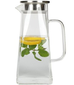 Resim Paçi 1200 Ml Mtl Kapaklı Fancy Cam Sürahi 