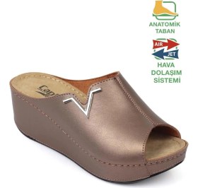 Resim Capone Outfitters Kailey 6145 Kadın Dolgu Topuklu V Toka Terlik 