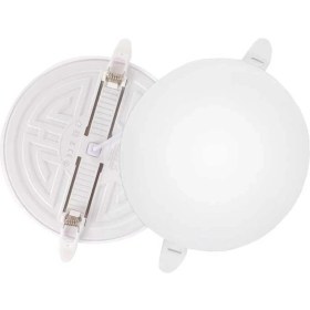 Resim Ack AP10-02400 24W 3000K Günışığı Ayarlanabilir Sıva Altı Çerçevesiz Yuvarlak LED Panel 