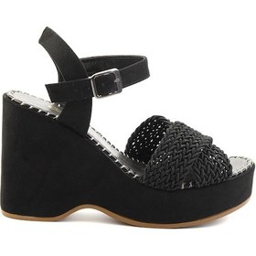 Resim Siyah Kadın Dolgu Topuklu Ayakkabı K05688999716 Siyah 