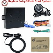 Resim Xiyu Shop Yurtdışı 12V Araba Çalıştırma Durdurma Düğmesi Motor Basma Başlatma Düğmesi Alarm Kilidi Anahtarsız Sistem Kapısı Basma Düğmesi Dokunsal Düğmeler (Yurt Dışından) 