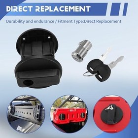 Resim Benzin bidonu tutucu, yağ sabitleme kilidi, 5 galon, benzin deposu kutusu, kilit paketi, tutucu kilit, 10 l/2,6 galon yakıt deposu için 