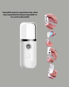 Resim Kablosuz Şarjlı Buharlı Nemlendirici Enerji Tasarruflu Taşınabi 