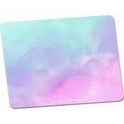 Resim Panorama Ajans Sade Pastel Renk Bulut Mavi Pembe Minimal Mouse Pad 