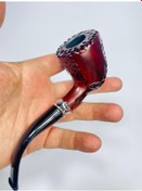 Resim Alcan Marka GülAğacı Akrilik Filitreli Pipo //12cm 