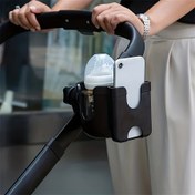 Resim 1 Evrensel Bebek Arabası Bardak Tutucu Telefon Tutuculu - Dayanıklı ABS, Kompakt Tasarım, Kolay Kurulum, Kalp Şekilli İçecek ve Su Şişesi Tutucu, Bebek Arabaları ve Yürüyücüler için İdeal, Bebek Arabası Aksesuarları | Modern Bebek Arabası Tasarımı | Dayanıklı Plastik Tutucu, Bebek Arabası Düzenleyici 