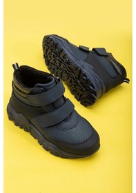 Resim Şiringenç Ortopedik Cırtlı Deri Lacivert Erkek Çocuk Treaking Bot-2606-lacivert Lacivert 