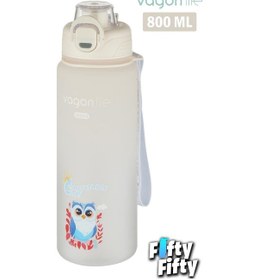 Resim Vagonlife 800 ML Figürlü Su Matarası Çift Kullanım Pipetli ffvgn-2352new800 